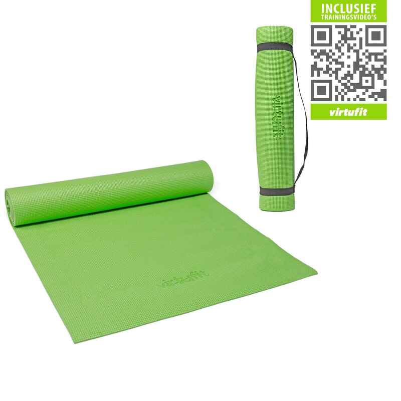 Fitnessmatte - Yogamatte mit Tragegurt - 183 x 61 x 0.3 cm - Hellgrün Medien 1