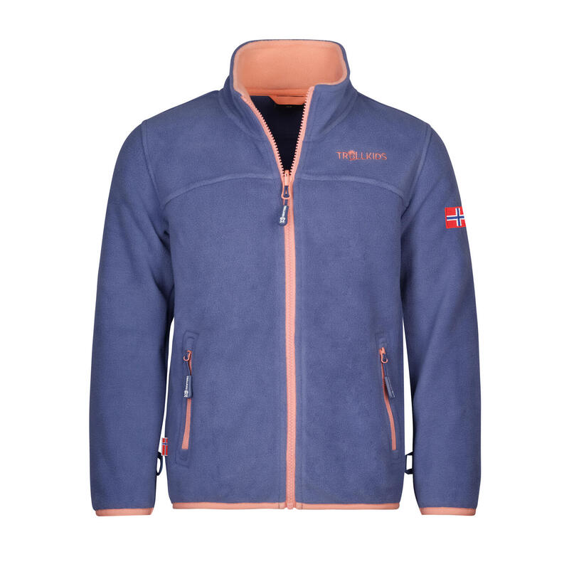 Veste polaire enfant Oppdal XT bleu lotus/corail