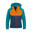 Veste hybride enfant Sirdal bleu-vert/orange clair