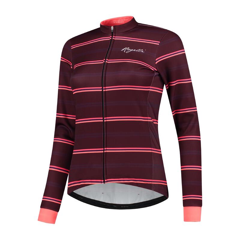 Fietsjack Winter Dames Stripe