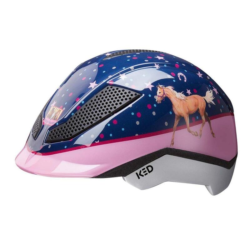 KED Casco da bici/da corsa per bambini PINA C&R, amici dei cavalli