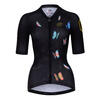 Maillot de cyclisme, manches courtes pour femmes noir 8andCounting