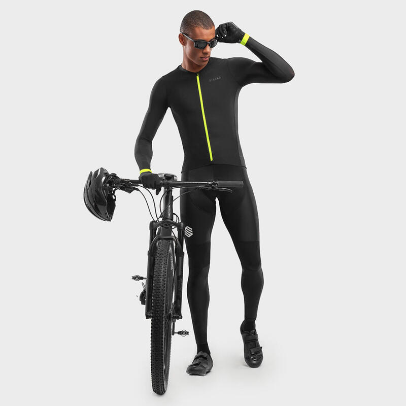 Maillot de manga larga hombre ultraligero ciclismo SRX PRO Kühtai SIROKO Negro