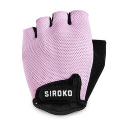 Heren en Dames Wielrennen Fietshandschoenen Aero Pink SIROKO Kauwgom Roze