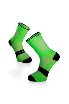 Skarpety rowerowe SKARPETKI ROWEROWE LEKKIE Fluo Green