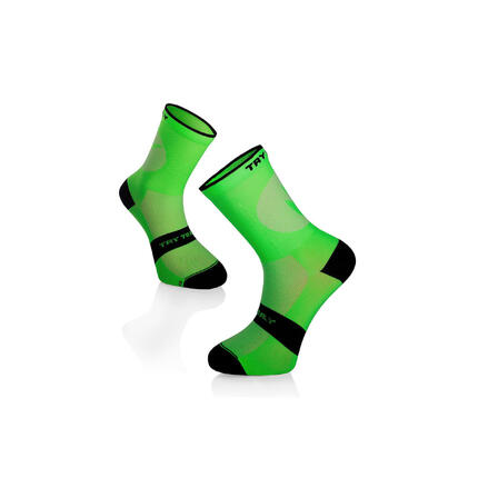 Skarpety rowerowe SKARPETKI ROWEROWE LEKKIE Fluo Green