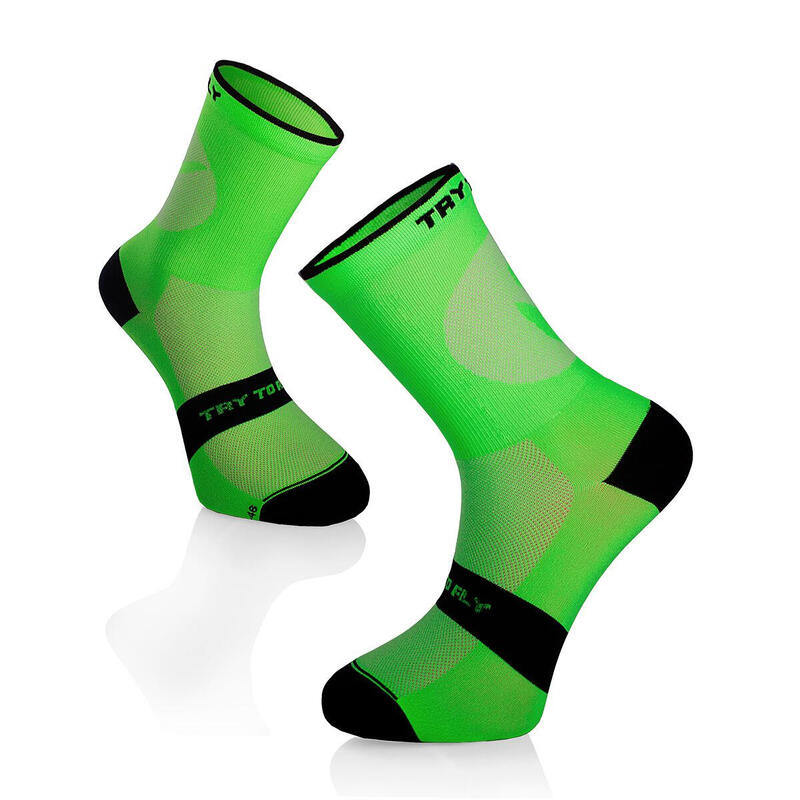 Cyklistické ponožky Fluo Green