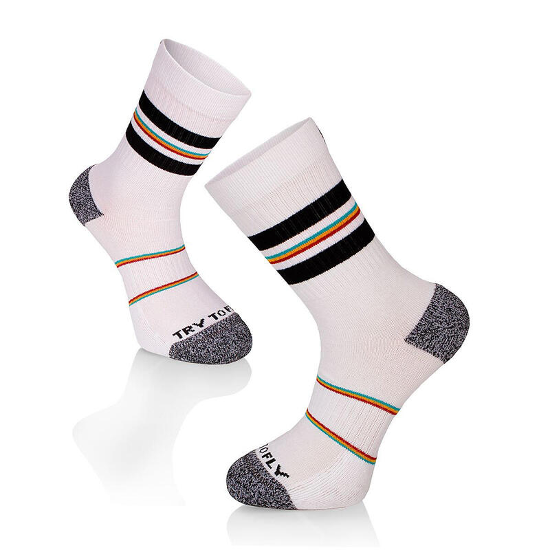 Sosete bumbac Active Lifestyle Socks RINGS White Black