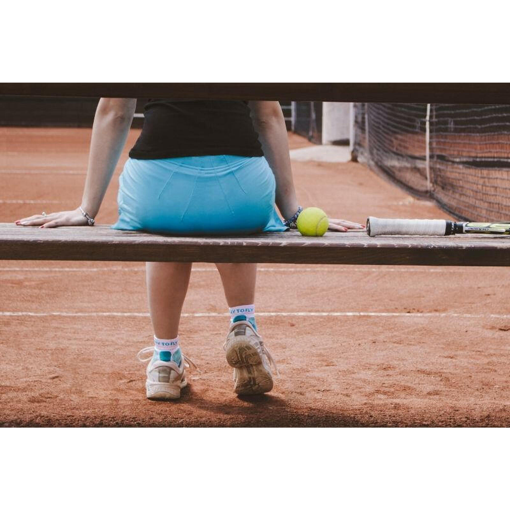 Șosete Tennis Fusion peste glezna, 39-42 EU, Turcoaz