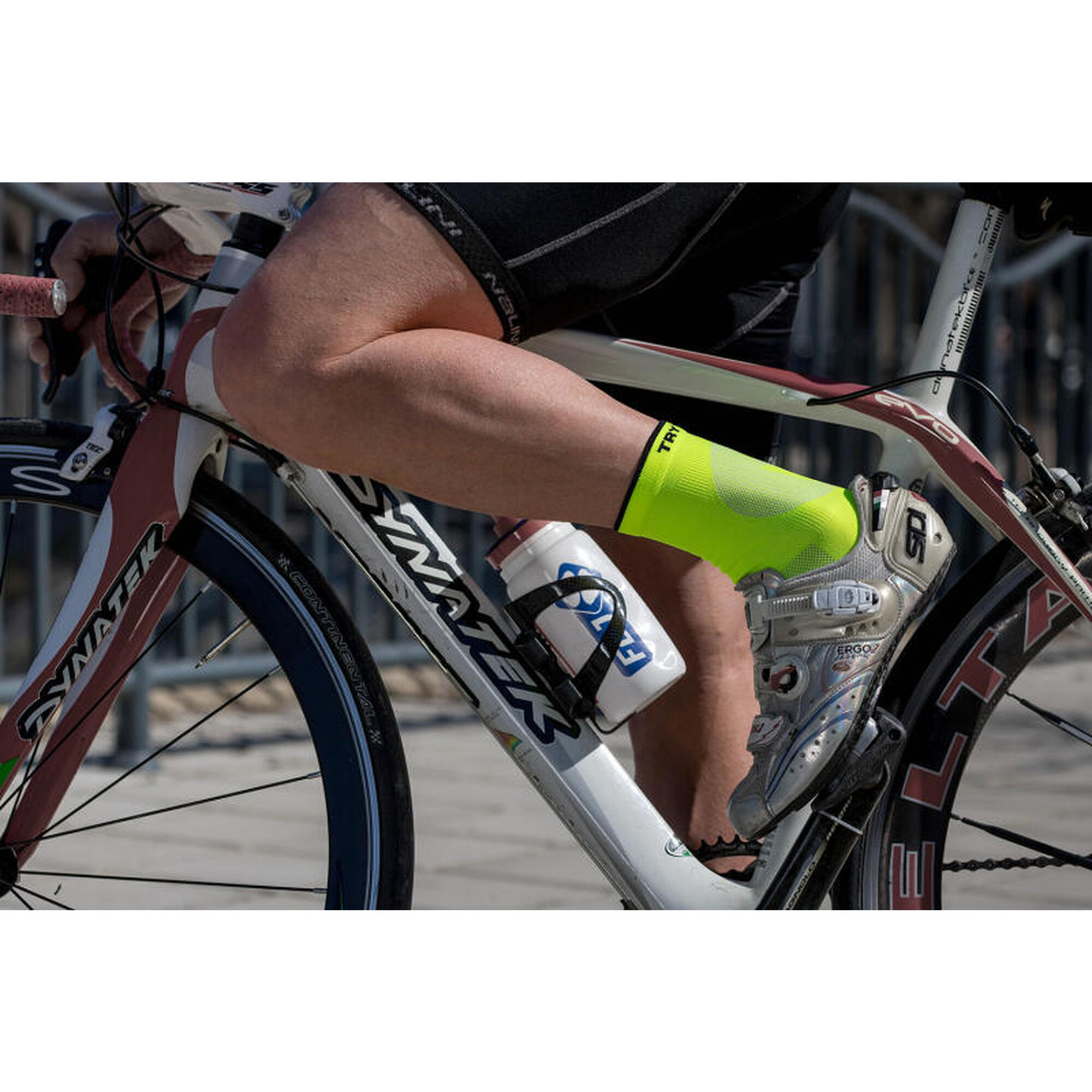 Cyklistické ponožky Zářivě žlutá