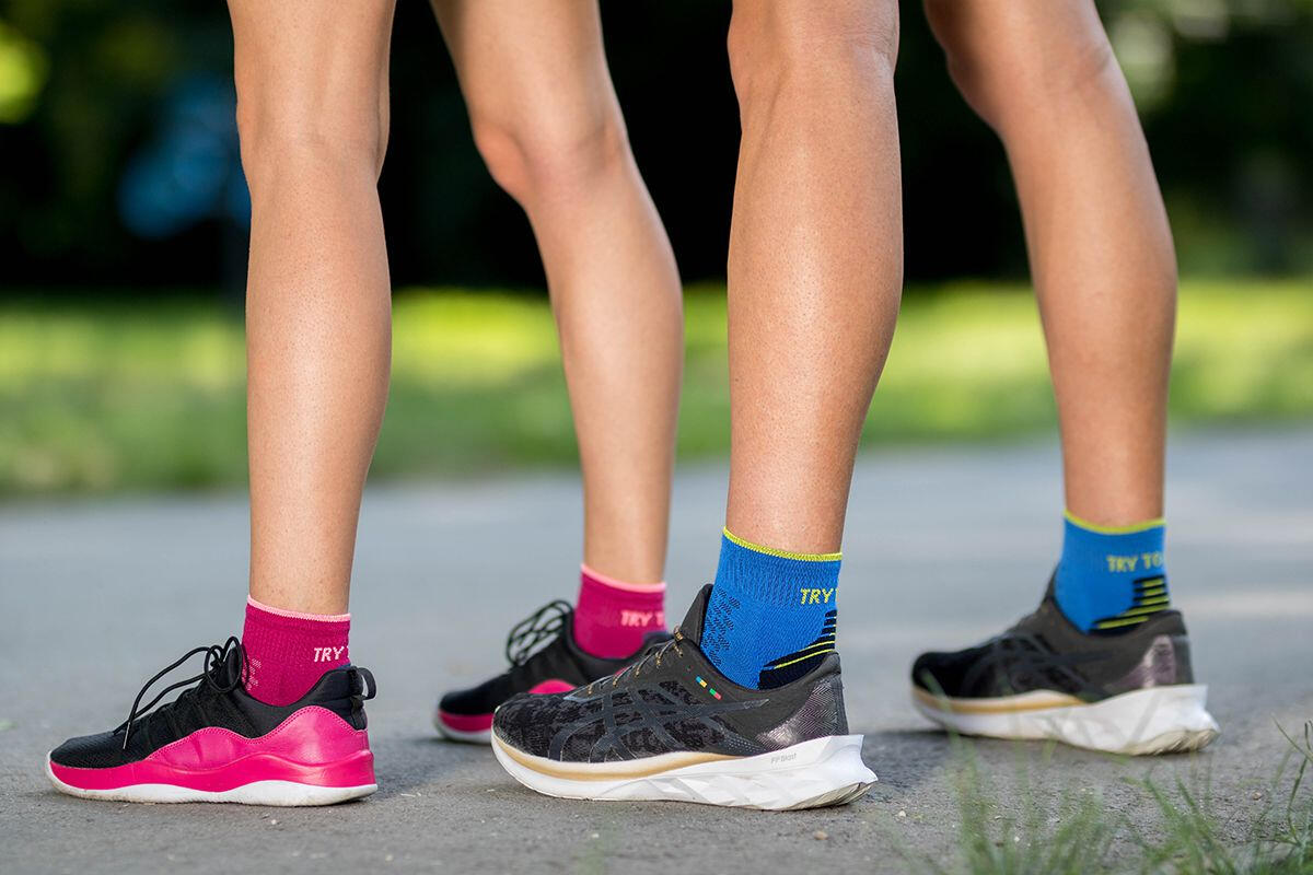 Chaussettes courtes de course en coton biologique 5/7