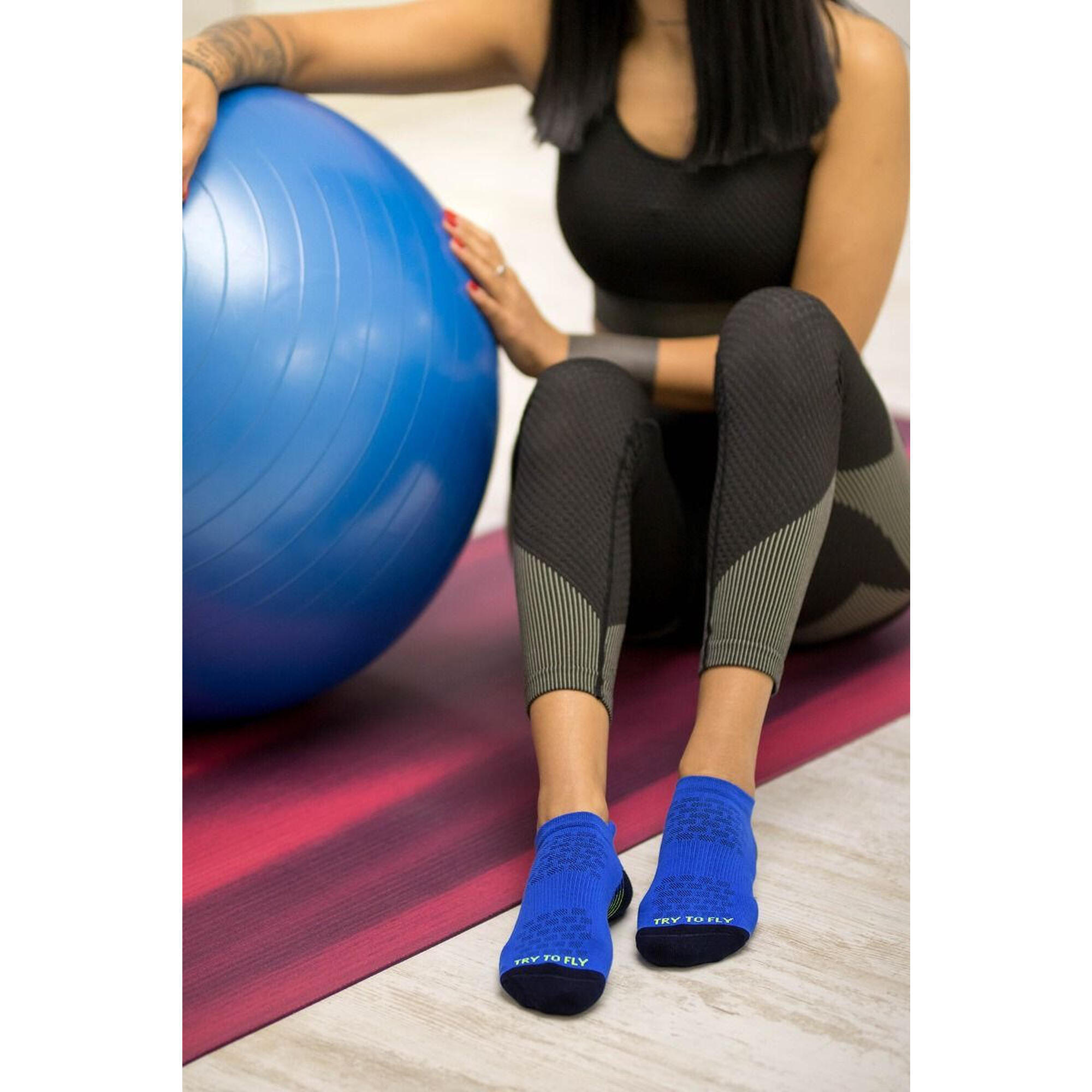 Chaussettes courtes de course en coton biologique 2/4