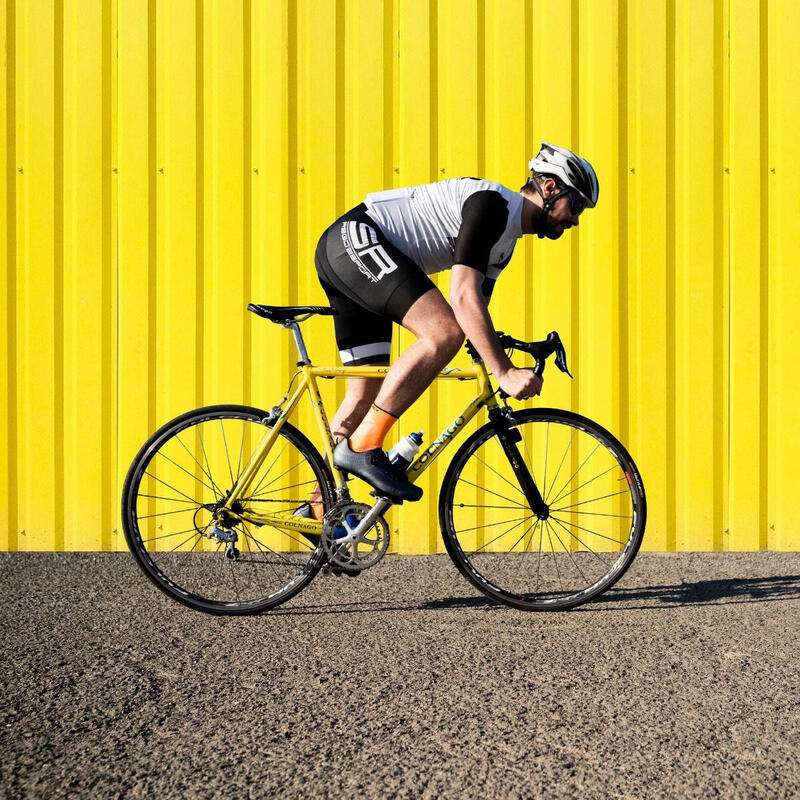 Vékony kerékpáros zokni - Neonnarancssárga színű