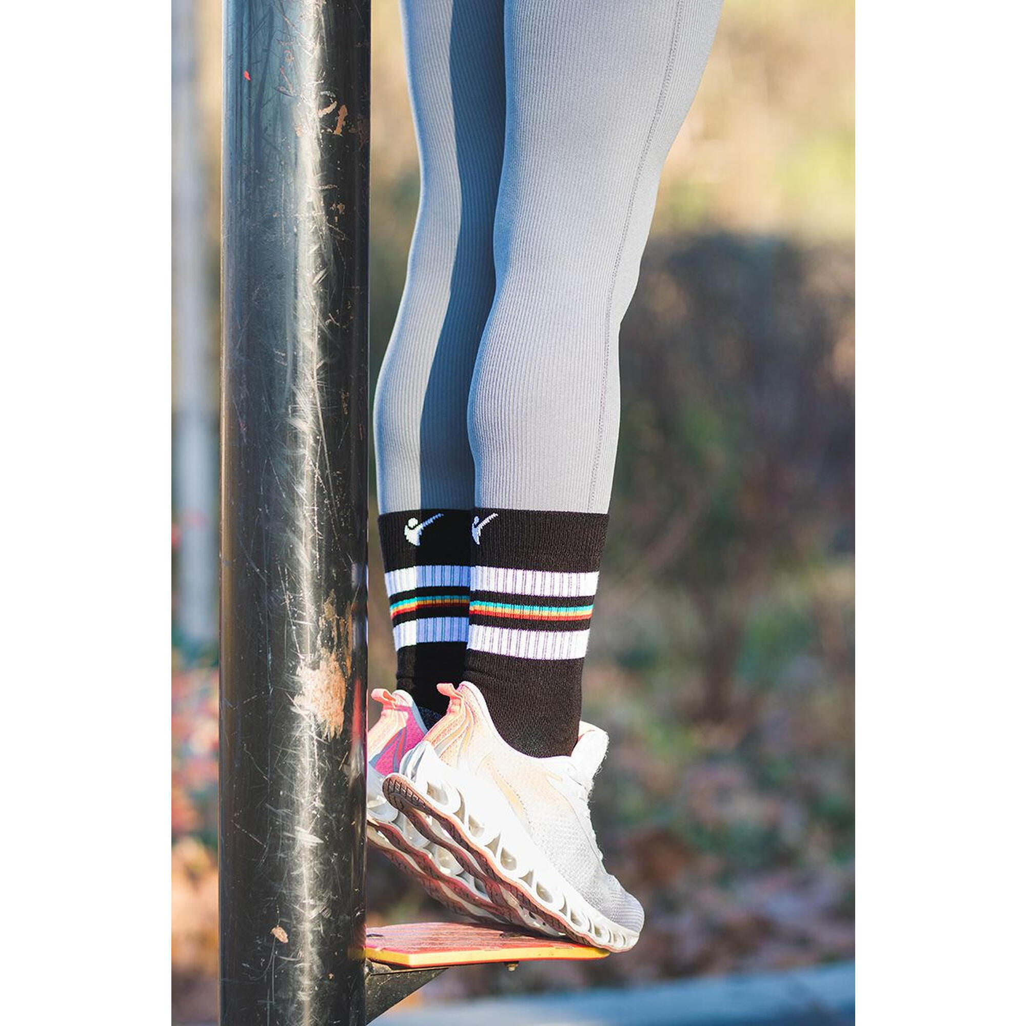 Șosete Termice Active Lifestyle cu Dungi, 39-42 EU, Negru