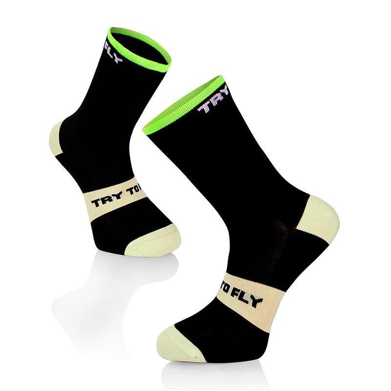 Sosete pentru ciclism CYCLING SOCKS Meryl® Skinlife Black-White