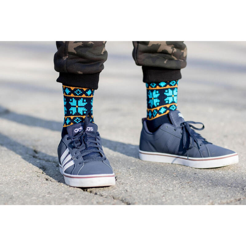 Sosete bumbac Active Lifestyle Socks ETHNO Dark Blue