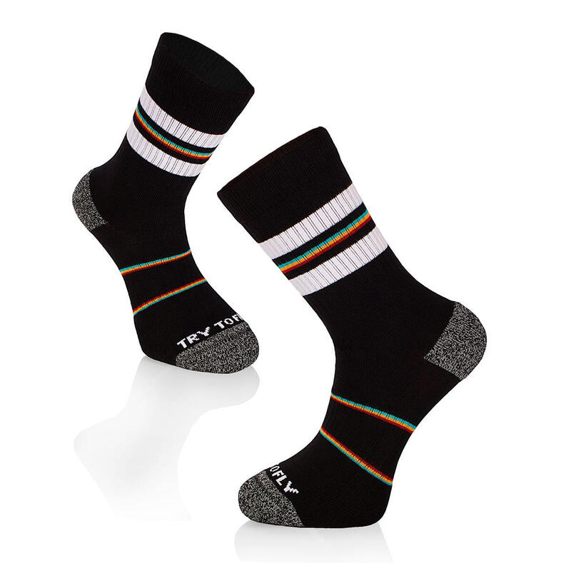 Sosete bumbac Active Lifestyle Socks RINGS Black White