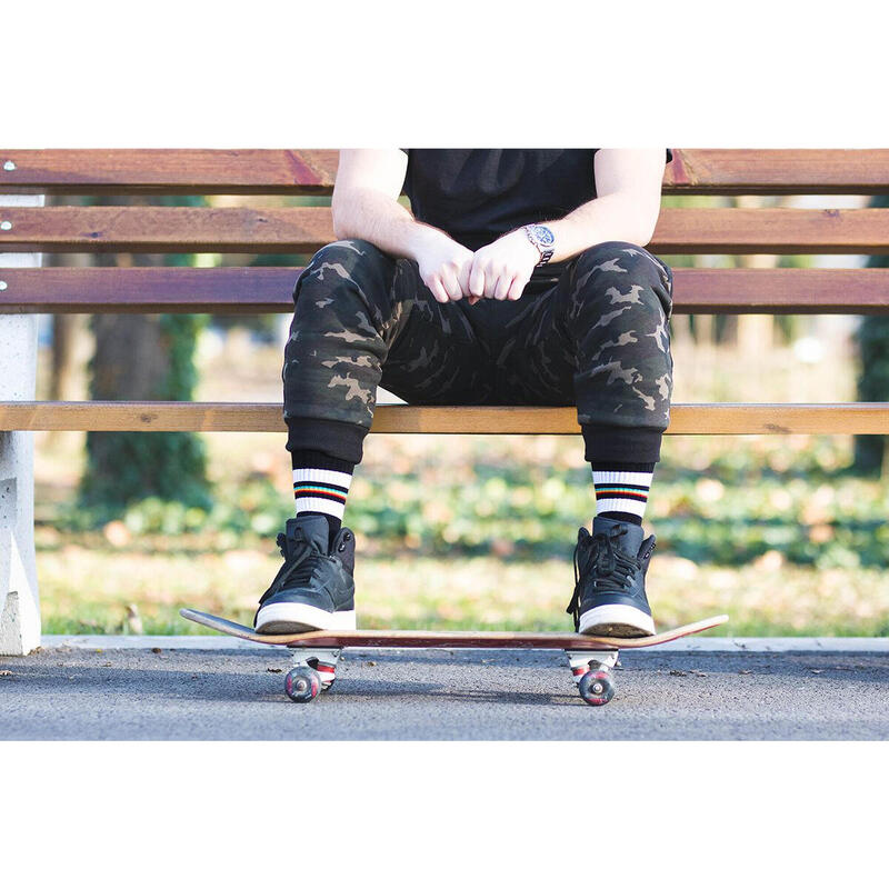 Șosete Termice Active Lifestyle cu Dungi, 39-42 EU, Negru