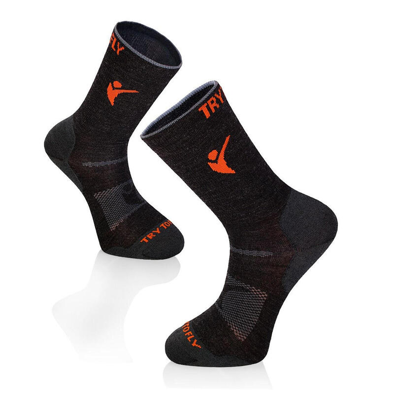 Sosete pentru turism montan LIGHT HIKING SOCKS Antracit