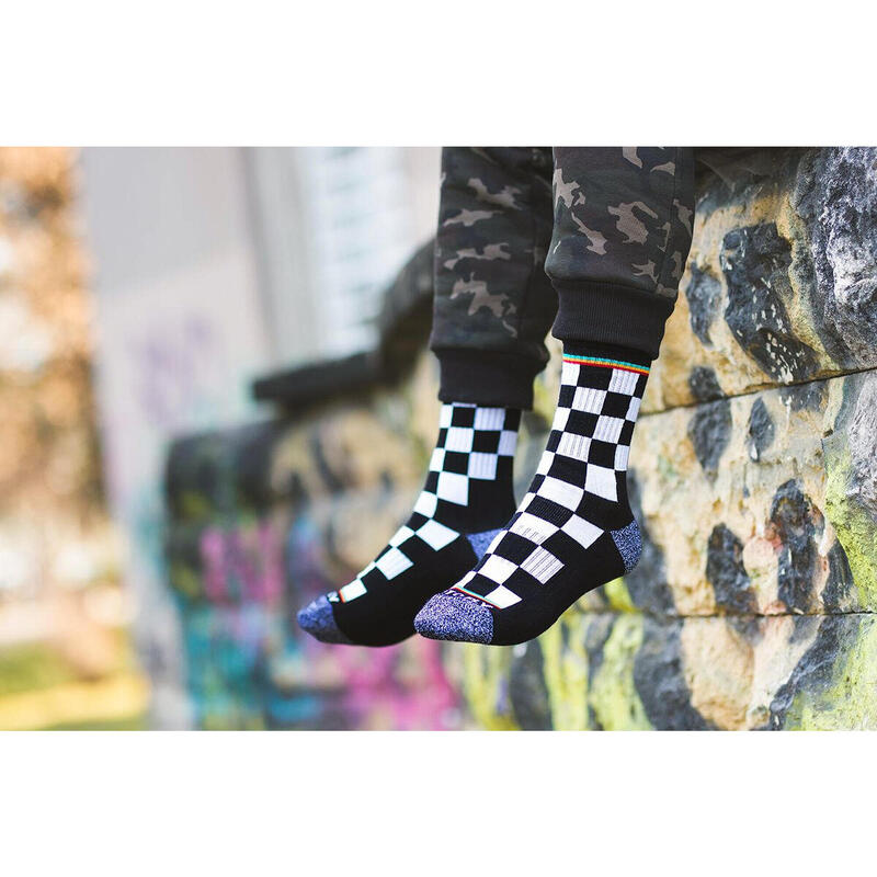 Șosete Termice Active Lifestyle cu Pătrați ,35-38 EU, Alb