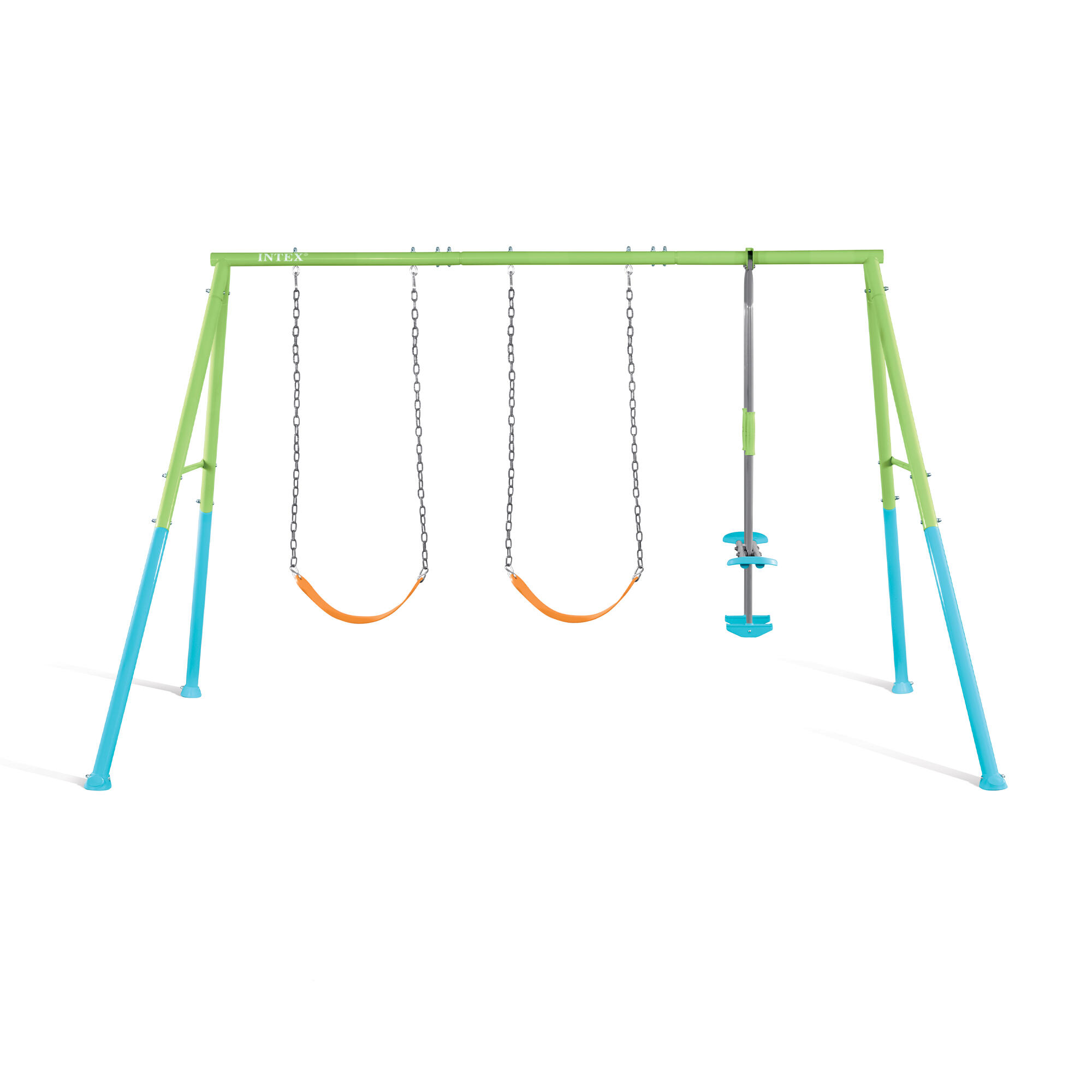 Intex 44121 - Altalena Swing Set Colorata, 3 componenti, 343x249x203 cm 2/7