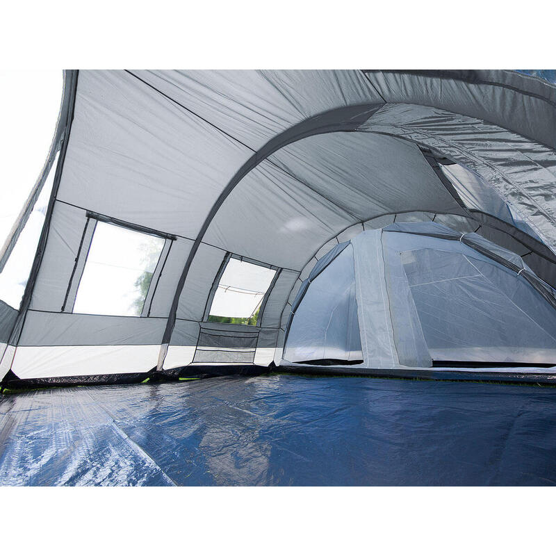 Tente familiale tunnel Helsinki - 525 x 410 cm - 6 personnes - 1 cabine divisble