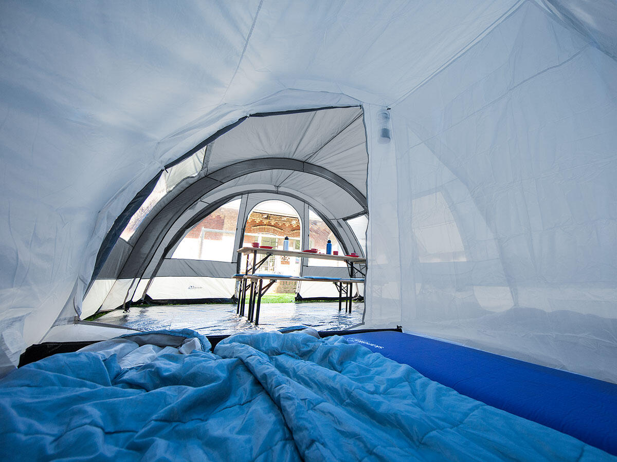 Tente familiale tunnel Helsinki - 6 pers - 1 cabine divisble - Étanche - Anti-UV 4/7