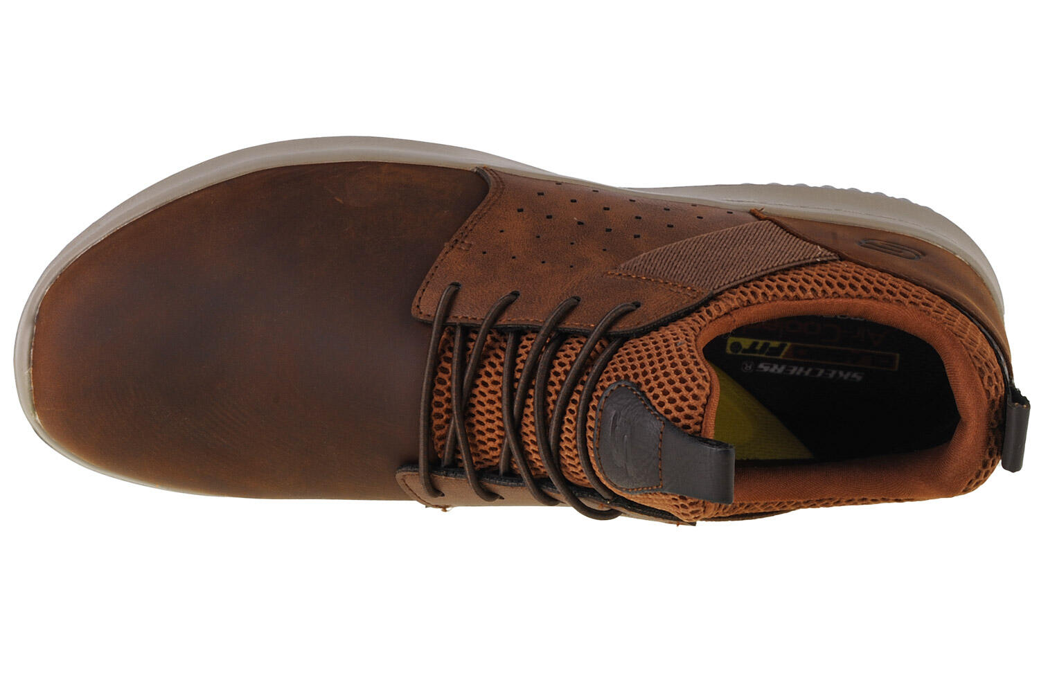 Buty sportowe męskie Skechers Delson Axton sneakersy brązowe (65870-CDB) 3/5