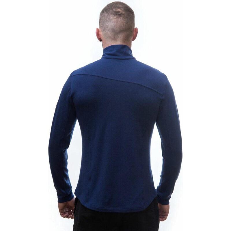 Baselayer Merino Extreme Extreme Outdoor Men's Long Sleeve Half Zip Blue Large