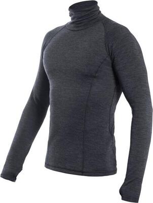 Baselayer Merino Bold Outdoor Uomo Manica lunga Roll Neck Antracite Medio