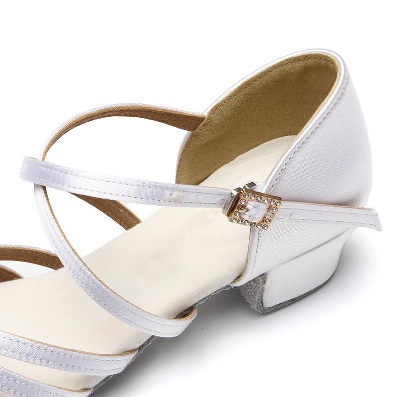 SCARPE DA DONNA BALLI LATINI SALSA AVANA BIANCO 3,5 CM