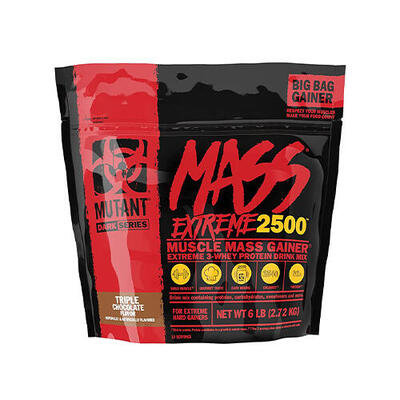 Mutant mutant mass extreme 2500 (6lbs) triple chocolate - gewichtstoename