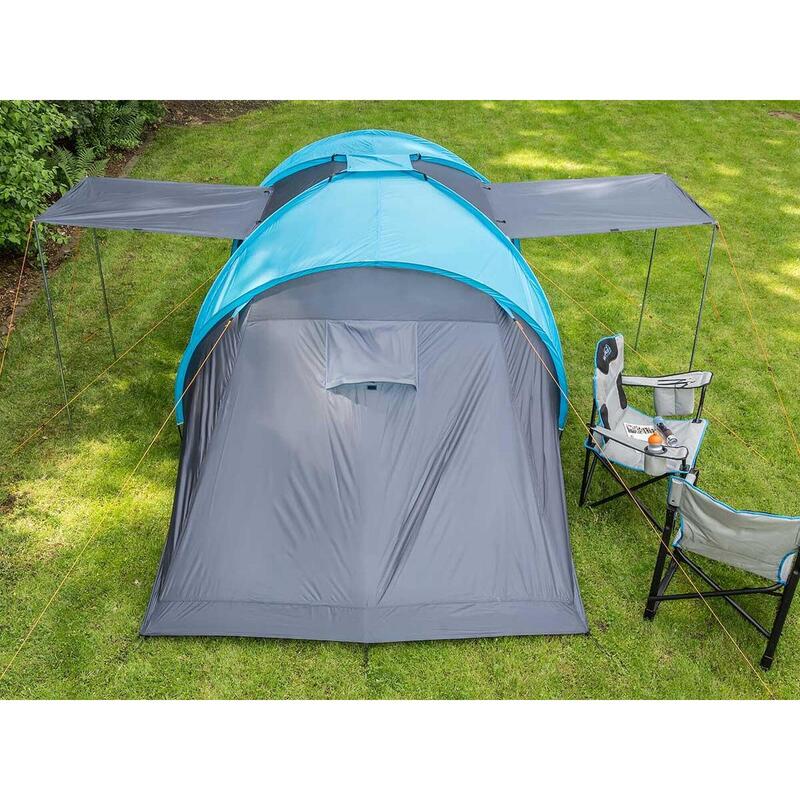 Tente dôme Hammerfest 4 Sleeper Protect - sol cousu - 4 pers - 2 cabines noires