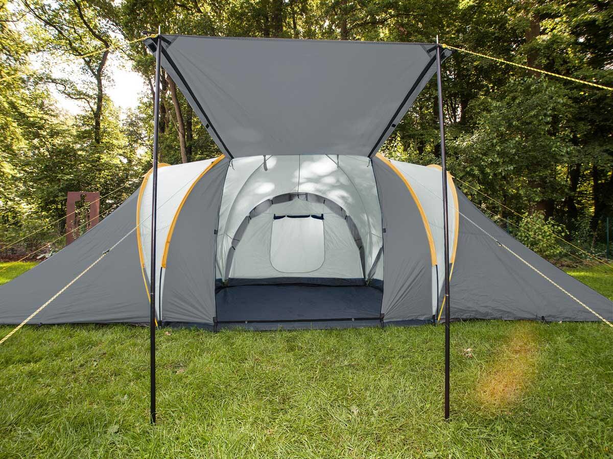 Tente de camping dôme familiale Daytona  6XL - 6 personnes - 3 cabines 4/8