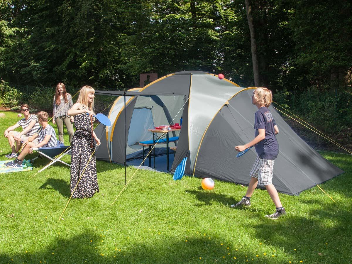 Tente de camping dôme familiale Daytona  6XL - 6 personnes - 3 cabines 2/8