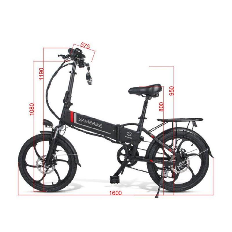 Bicicleta elétrica dobrável 20LVXD30 48V-10,4Ah (499Wh) - roda 20"