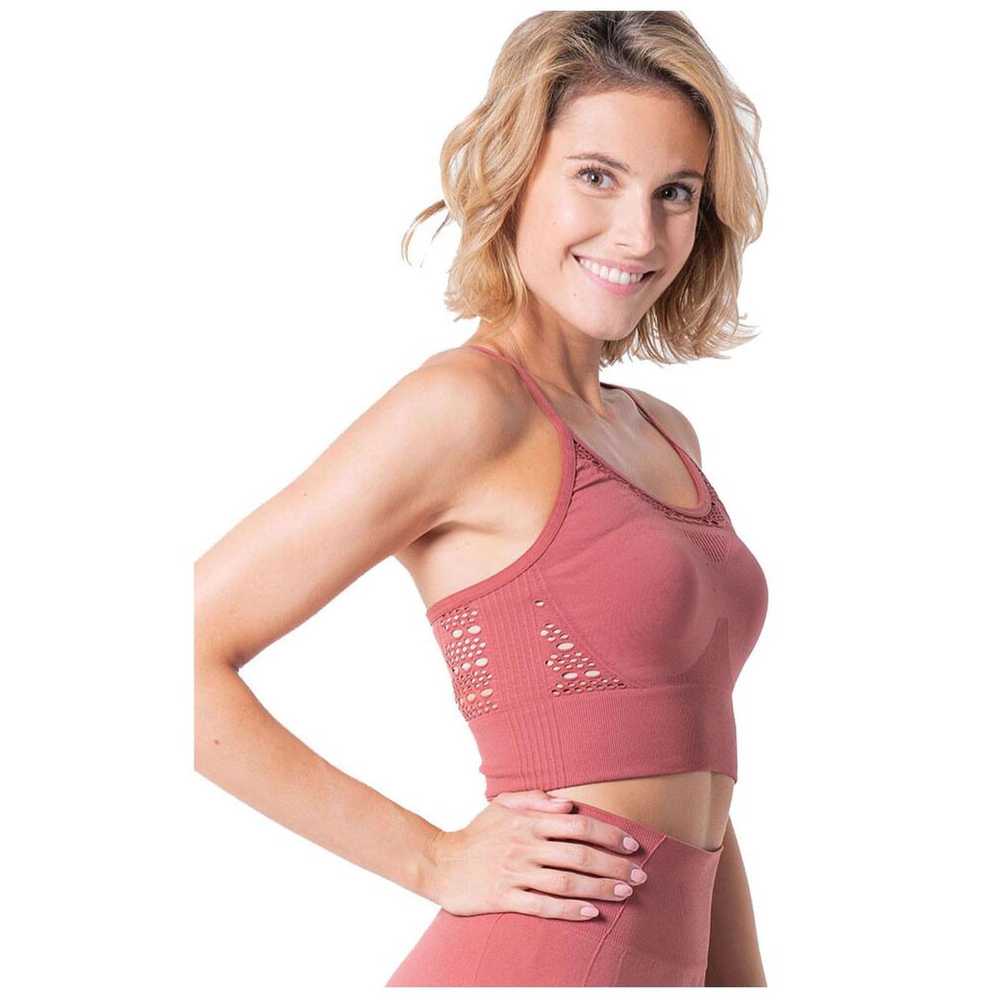 ANAISSA Compressie naadloze 3D compressie crop top Bali