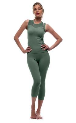 Set: Leggings und sportliches T-Shirt mit Emana-Faser. Namasté