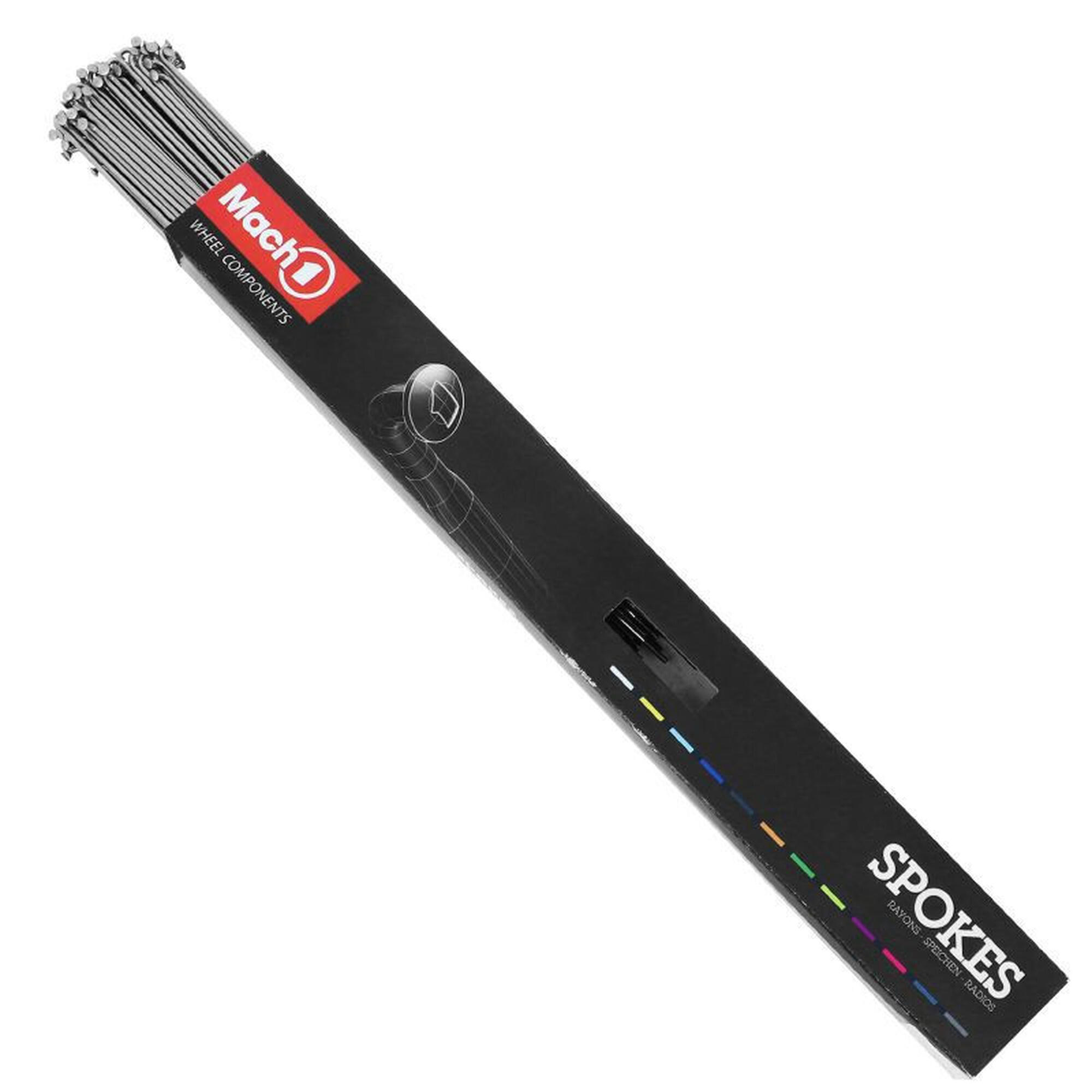 Pudełko 100 szprych ze stali nierdzewnej z nyplem P2R 286 mm