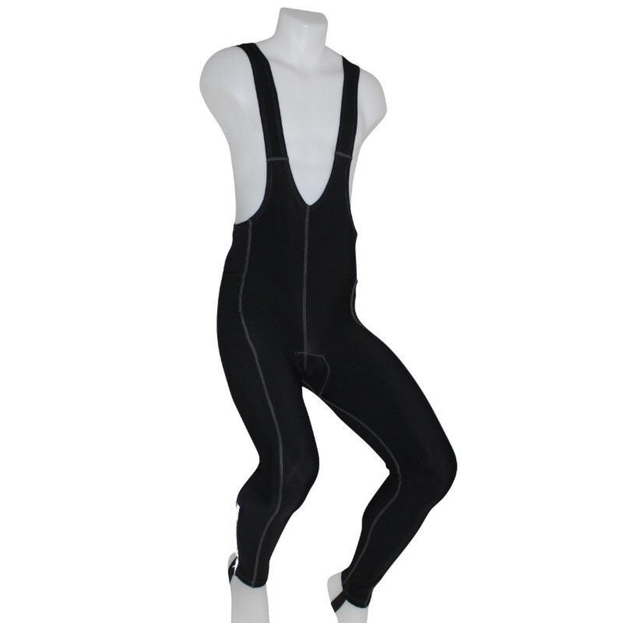 Adult long bib shorts with zipped ankle straps + P2R Eco Fond Cool loops