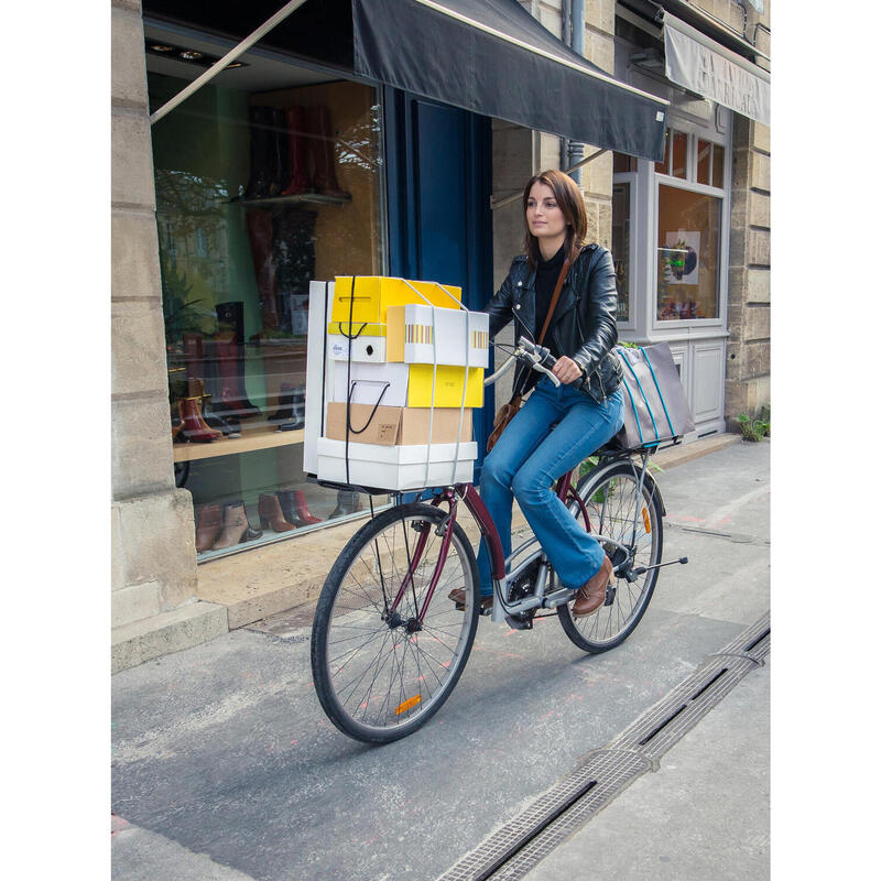 Panier vélo pour porte-bagages - Made in France - FILSAFE CARGO Bleu