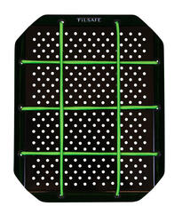 Panier vélo pour porte-bagages - Made in France - FILSAFE CARGO Vert Fluo