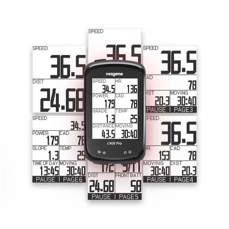 Bicicleta Magene GPS com suporte e capa de silicone. 3/3