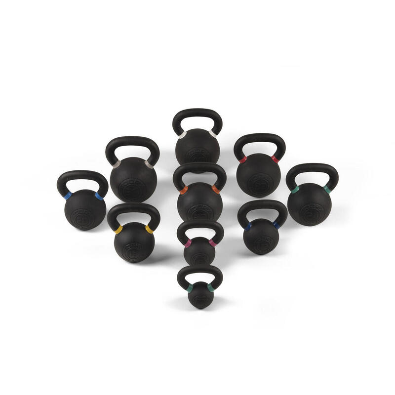 Kettlebell avec revêtement en poudre - Noir - unisexe - par unité