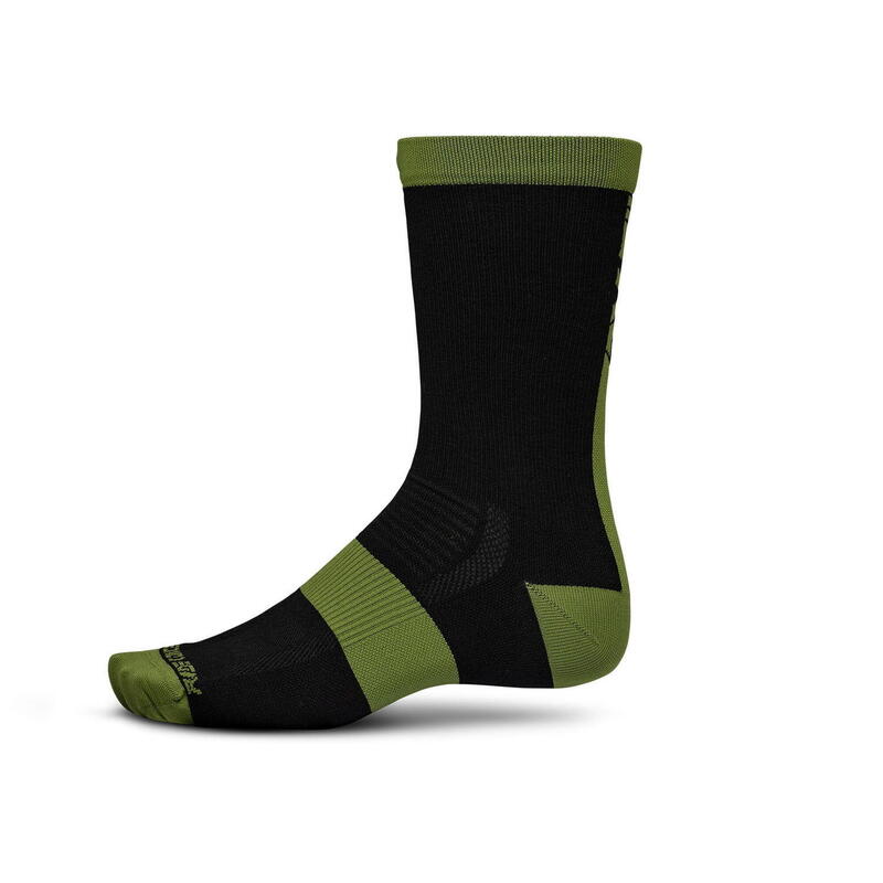 Mullet Merino Socks - Black/Olive