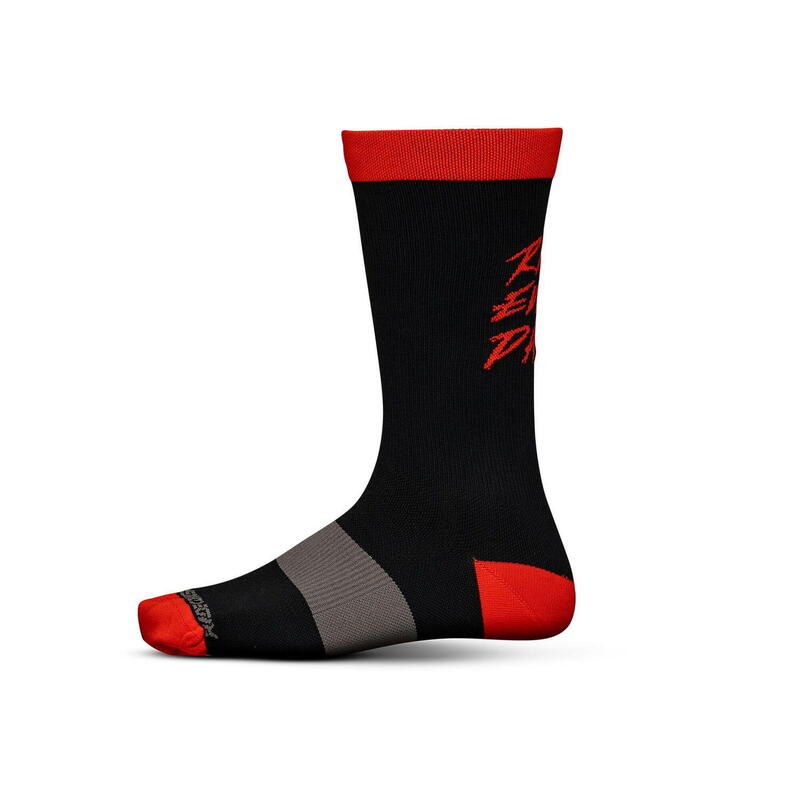 Calcetines Ride Every Day - Negro/Rojo