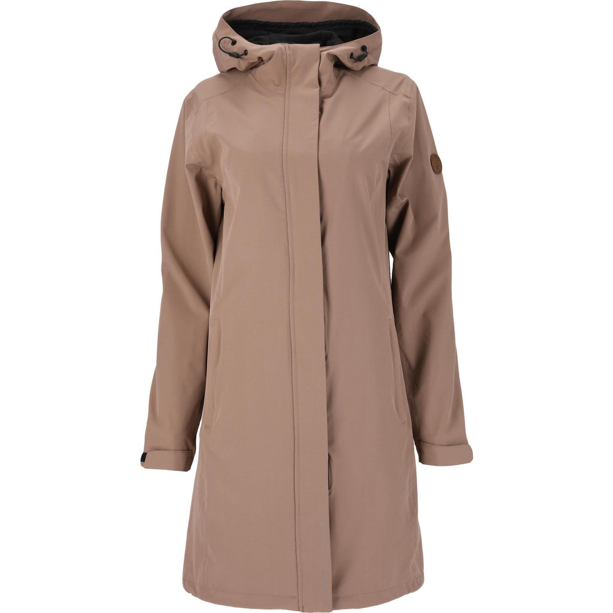 GIPFELGLÜCK Outdoormantel Marlies Wandern/Outdoor/Trekking Damen Pine Bark Wasserdicht