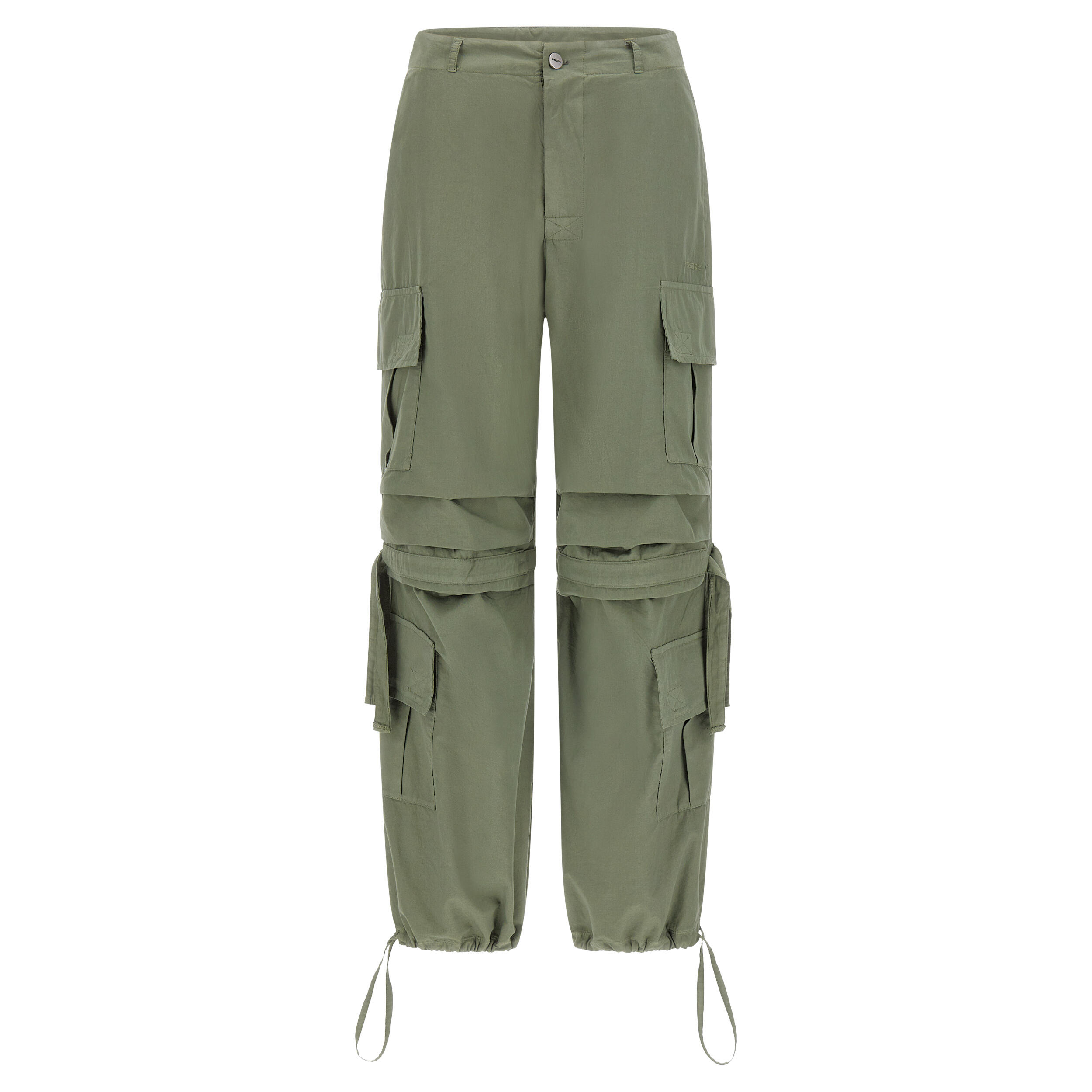 FREDDY Pantaloni cargo con doppie tasche e coulisse intermedia