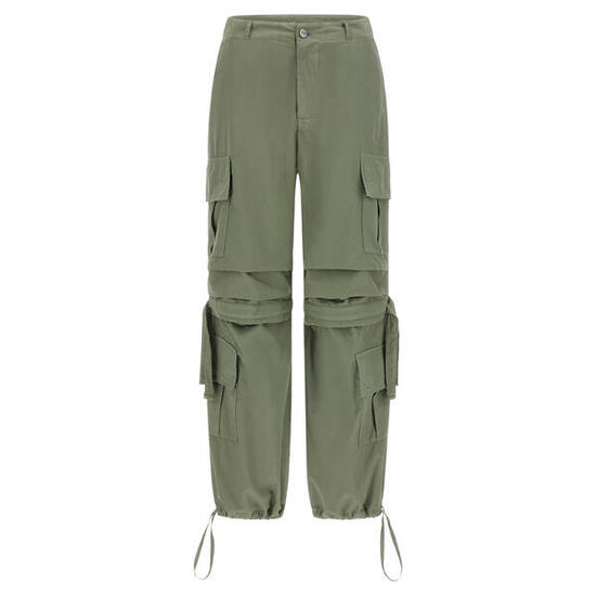 Pantaloni cargo con doppie tasche e coulisse intermedia