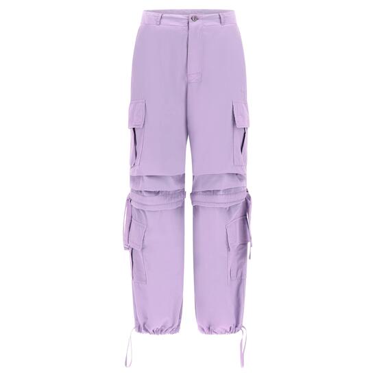Pantaloni cargo con doppie tasche e coulisse intermedia